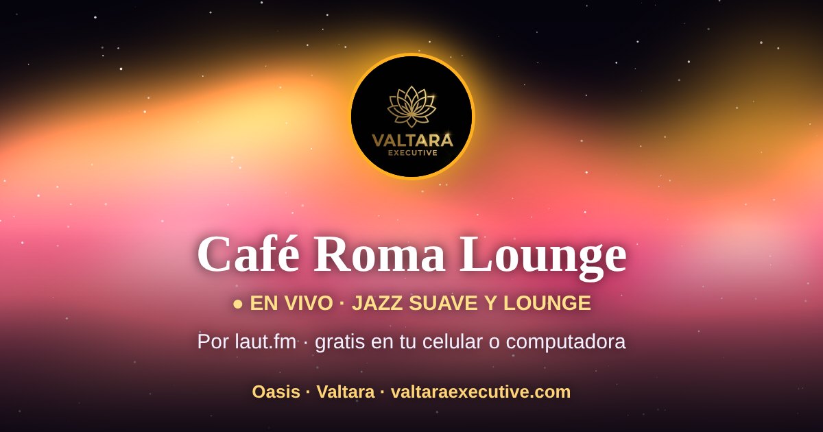 Aurora dorada sobre fondo oscuro con el logotipo de Valtara Executive: Oasis, la sala de sonoterapia de Valtara.