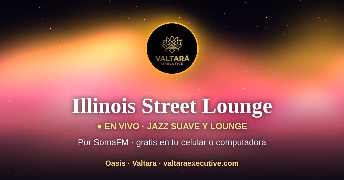 Aurora dorada sobre fondo oscuro con el logotipo de Valtara Executive: Oasis, la sala de sonoterapia de Valtara.
