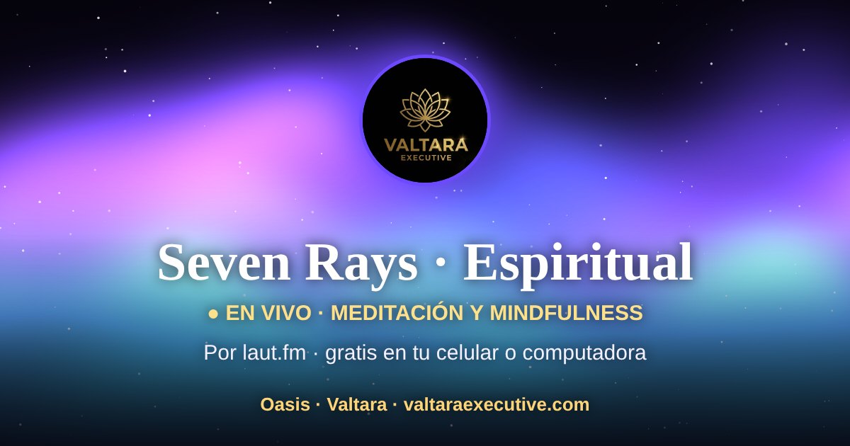 Aurora dorada sobre fondo oscuro con el logotipo de Valtara Executive: Oasis, la sala de sonoterapia de Valtara.