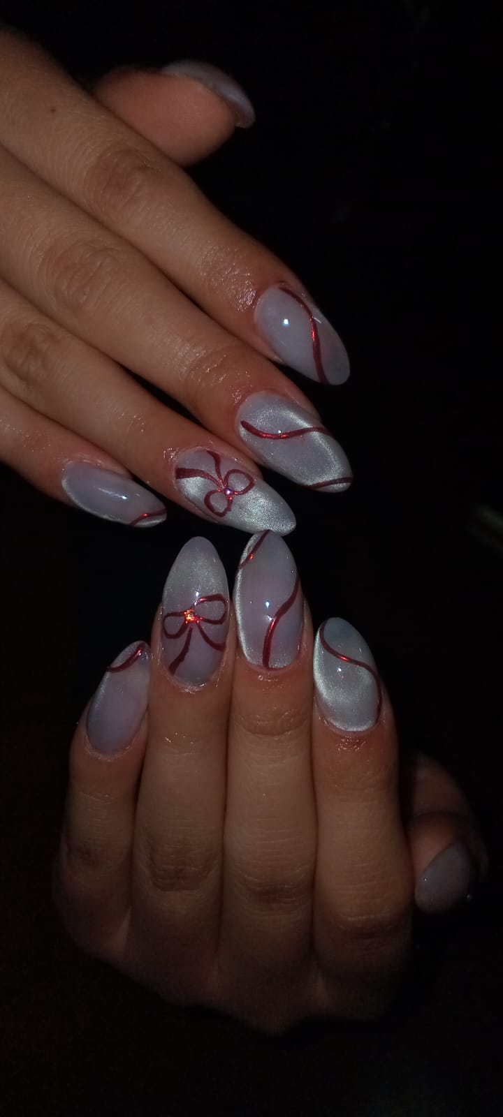 Coquette lazos rojos