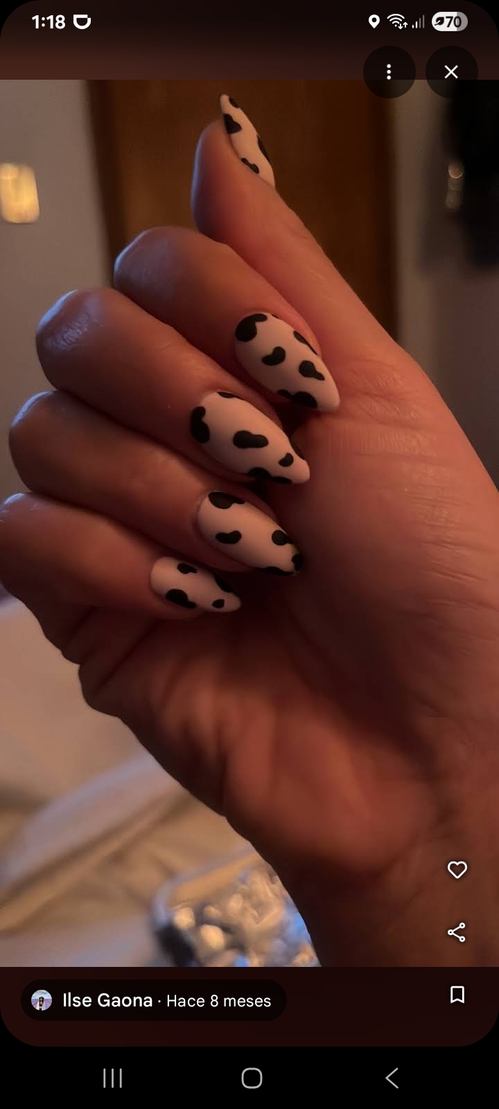 Cow print almendradas