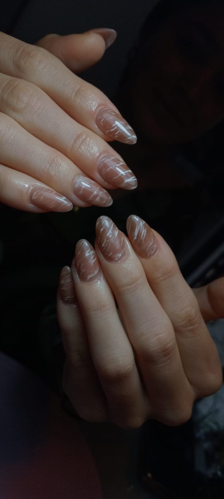 Negro ombré purpurina